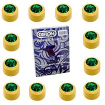 Pack Of 12 Caflon Mini Birthstones May (Emerald) Ear Piercing Studs - 24ct