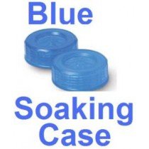 Electric Blue Contact Lens Soaking Case -Translucent Style